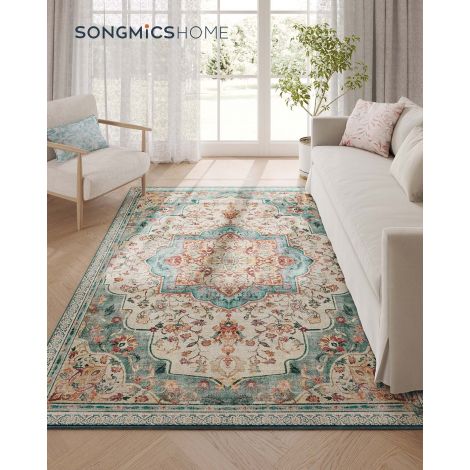 Vintage vaip, 160 x 230 cm, elutoavaip, magamistoavaip, pestav vaip, libisemiskindel vaip, kööki, koridori, söögituppa, cappuccinobeige TAR033L01