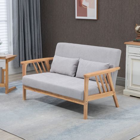 2-kohaline diivan Loveseat hall kuni 200 kg kandevõimega käetugede ja patjadega sametise välimusega polsterdatud diivan 130 x 75 x 78 cm.de