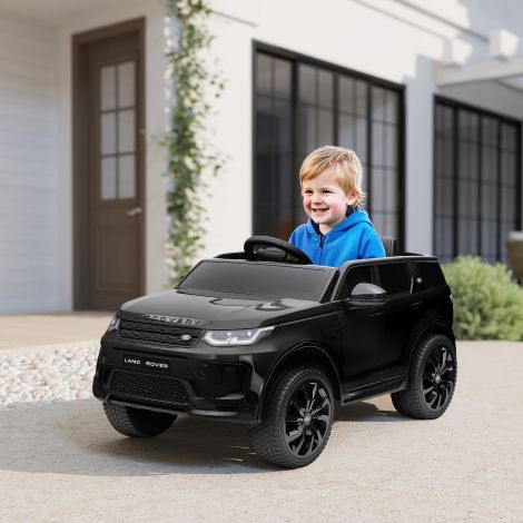 AIYAPLAY laste elektriauto 12V lasteauto 2,4G kaugjuhtimispuldiga, muusika, signaal, elektrisõiduk LED-tuledega, USB/MP3-pistik, 3-5 km/h, lastele 3-6 aastat, must