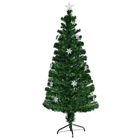 LED-jõulupuu 90/120/150/180 cm kunstlik jõulupuu klaaskiust värvimuutjaga roheline-180 cm