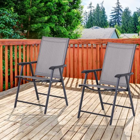 Kokkupandavad toolid 2 tk komplekt Käetugedega kalastustool Metall Hall 58x64x94cm