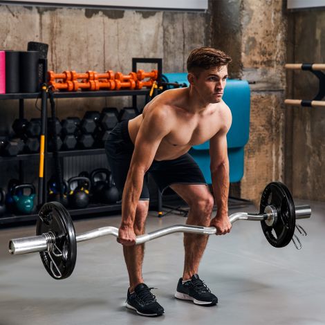 SPORTNOW hantlid 2-osaline komplekt Tri-Grip 2 x 10 KG kummist olümpiaplaadid põrandasõbralikud 5 cm avaga kolm käepidet jõutreeninguks.