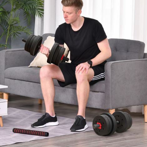 2 in 1 hantlite komplekt 20 kg reguleeritav hantel ja kang professionaalne hantel jõutreeninguks ja tõstmiseks kodus fitnessi jaoks
