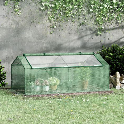 Kilekasvuhoone aknaga kasvuhoone tomatimaja külvikast 180 x 90 x 70 cm roheline