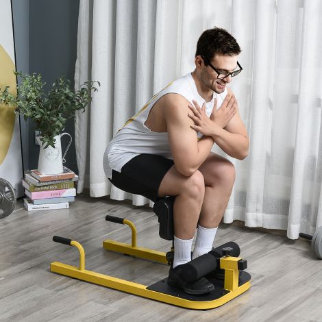 Sissy kükkide treeningseade 3-ühes jalatreener kõhu-tuharate treener reguleeritav kuni 120 kg 50 x 97 x 44,5–56,5 cm tõhusaks treeninguks.de