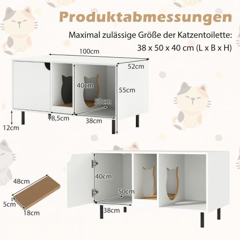 Kassiliivakasti ümbris kahele kassile eemaldatava kraapimislauaga, kassikujulise sissepääsuga, kandevõime kuni 120 kg