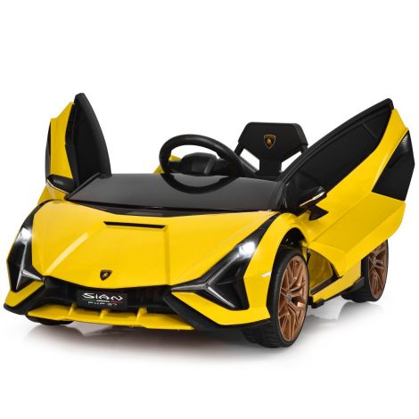 Lasteauto akutoitel 12V elektrisõiduk laste sõiduk 108 x 64 x 41 cm kollane