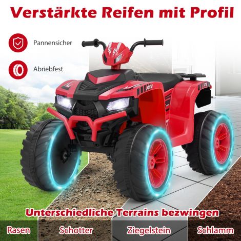 24V elektriline laste-ATV elektri-ATV juhtmevaba ühendusega elektri-ATV punane