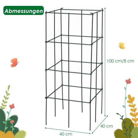 4-osaline komplekt tomati toestus metallvõre tomatitorn kurgitorn tomatipuur 100 cm