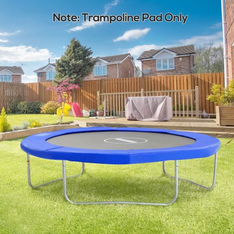 Trampoliini tarvikute komplekt äärekate turvavõrk ilmastikukate redel 8ft kuni 15ft Ø 244cm Sinine.