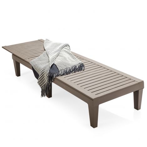 Päikesevoodi aiavoodi reguleeritava seljatoega rannavoodi lamamistool 190 x 57,5 x 29 cm pruun