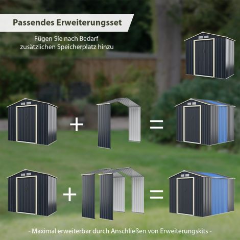 Laienduskomplekt välismetallist kuurile Laiendatud 213 x 162 x 64 cm Hall