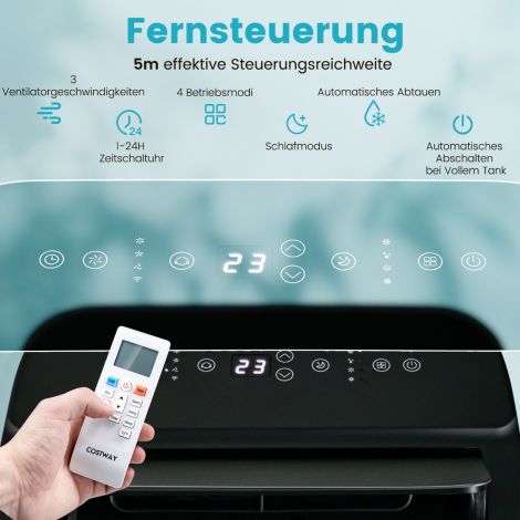 4-ühes kaasaskantav kliimaseade 14000 BTU Kütmine&Jahutamine&Ventilaator&Õhukuivatus (4,1 kW-14000-40 m²)