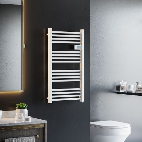 Rätikukuivati 540x960 mm vannitoaradiaator 16 küttekeha ülekuumenemiskaitsega seinale paigaldatav alumiinium valge vannitoa jaoks.