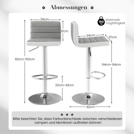 2-osaline baaripukkide komplekt, kõrgus 82–102 cm, reguleeritavad pöörlevad baaripukid, köögipukid, taburetid