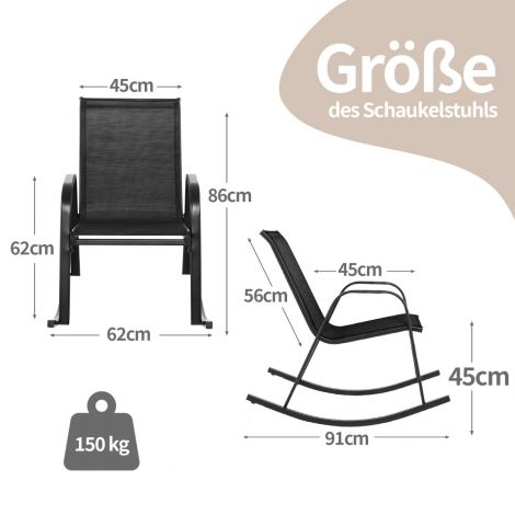 2-osaline must hingava kangast istmega ergonoomiliste kiiktoolide komplekt