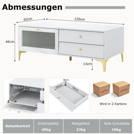 TV-stend 55-tollisele telerile sahtlitega konsoolkapp, telerikapp, TV-konsool
