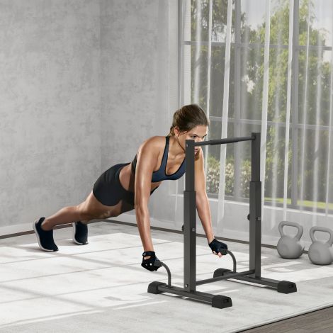 SPORTNOW Dip Barren Dip Station kuni 540 kg kandevõimega kõrguse reguleeritav fitness-riba Push Up Stand Bar fitness parallettes, kätekõverduste käepidemed kalisteenika, kodu, jõutreeningu jaoks