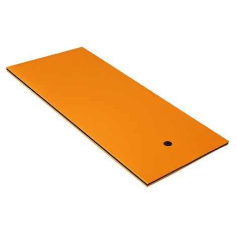 Veevõrkkiik ujumismatt ujuv parv veevoodi 220 × 90 × 4 cm oranž + must