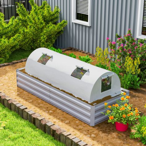 Kasvuhoone rullakendega ümar katus, talvekindel terasest veekindel kilekasvuhoone rõdule, tomatimaja UV-kaitsega 200x80x45cm tomatikasvuhoone köögiviljadele, rohelistele.