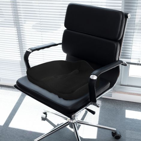 Ortopeediline istmepadi Ergonomiline istmepadi kontoritoolile, autole jne, sabakondi padi mälumahtvahtist sabakondi, ishias, hemorroidide seljavalu leevendamiseks, must.