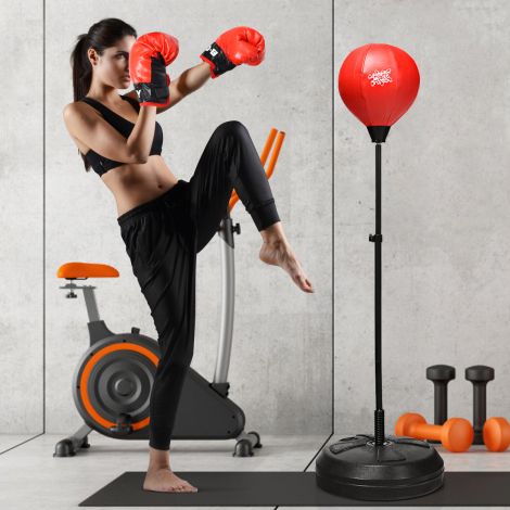 Punchingball 120–154 cm kõrguselt reguleeritav püstine poksipall poksikoti komplekt lastele