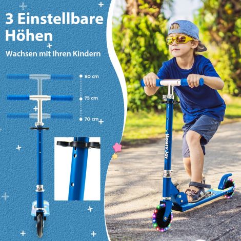 Laste kaherattaline tõukeratas vilkuvate ratastega, seisu- ja kruiisiv väikelaste mänguasi