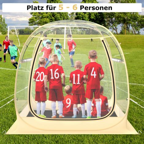 5–6 inimesele mõeldud sporditelk, pop-up-telk ilmastikukindla kaitsekatusega, kaasaskantav ja kokkupandav suur õhupatjaga välitelk