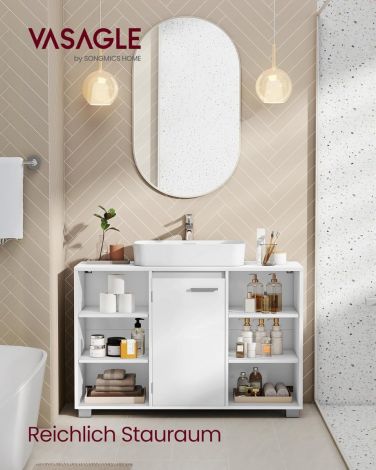 Valamukapp, reguleeritavate riiulitega 30 x 90 x 60 cm, pilvevalge