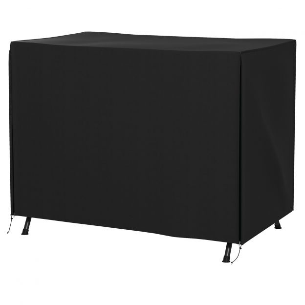 Hollywoodi kiige kate 3-kohaline, veekindel talvekindel kaitsekate aiakiigele, UV-kindel katteplane, kattekate, rebenemiskindel 600D Oxford kangas, 205x124x164cm must