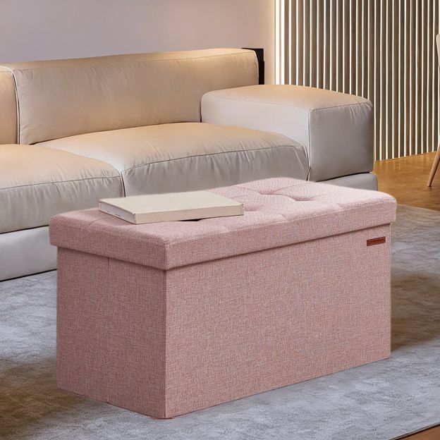 Panipaigaga pink, 38 x 76 x 38 cm, istumiskast, voodipink