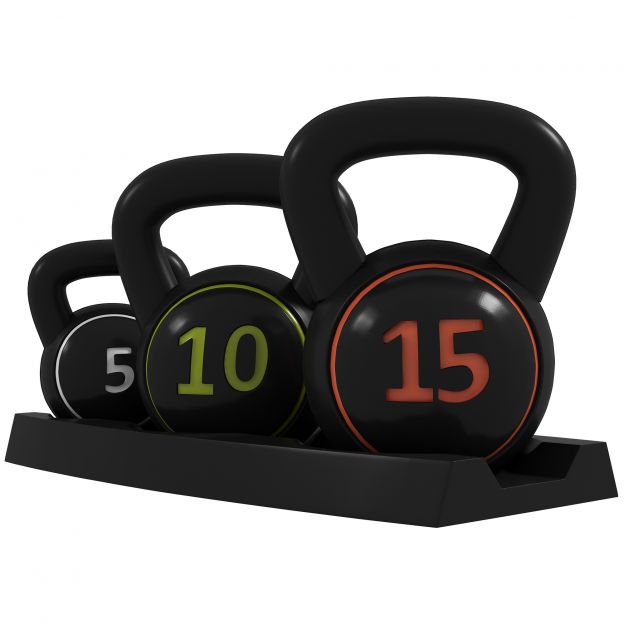 Kettlebell, 2,2 kg, 4,5 kg, 6,8 kg kuulhantel, 3-osaline kuulkaalu komplekt võimlemiseks, jõutreeninguks, must