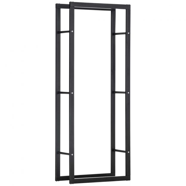 Puidust riiul Vertikaalne puidust hoidik 100kg kandevõimega metallriiul 60x25x150cm kööki elutuppa kontorisse.