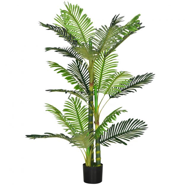 Kunstlik palm Kunsttaim 150cm tsemenditäidisega siseruumidesse, dekoratiivne ja hooldusvaba, roheline.de