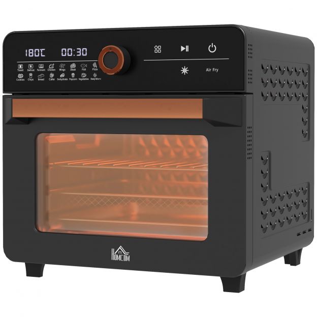 3-ühes miniahi koos ventilaatoriga, fritüürikorv, taimer, 40 °C-220 °C, 20L mini ahi koos grillresti, küpsetusplaadi, puruplaadiga