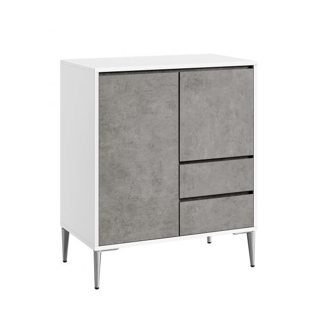 Kummut 40 x 70 x 85 cm valge/hall