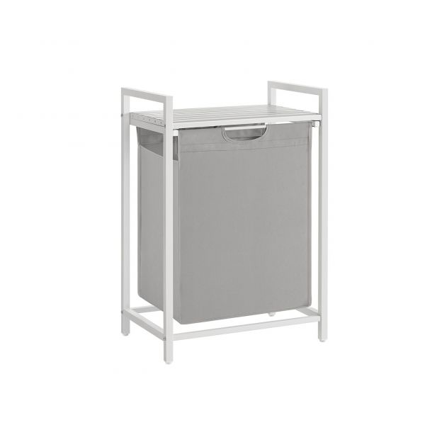 Pesukorv Oxford-kangast riiuliga 65 L tuvi hall