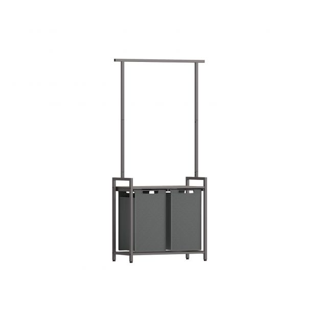 Pesukorv 2 x 46 L greige laiguline kiltkivihall