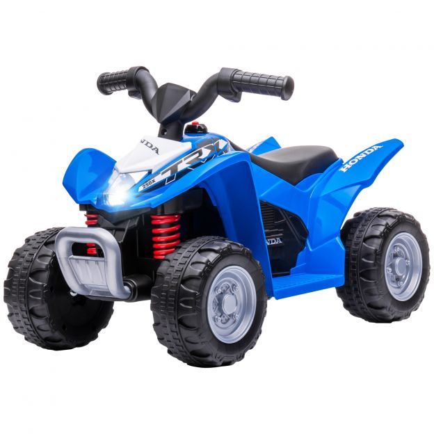 AIYAPLAY elektriline neljarattaline miniquad lastele elektriline ATV laste neljarattaline LED-iga ja signaaliga lastemootorratas laste sõiduk elektriauto lastele alates 18 kuust metallist sinine 65,5 x 38,5 x 43,5 cm