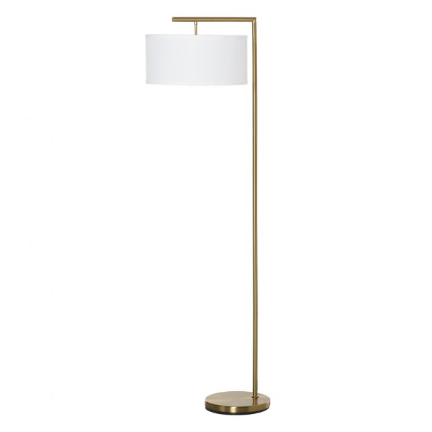 Põrandalamp E27 sokliga põrandavalgusti elutuppa magamistuppa kontorisse, metall teras linane kuld valge 47x37x153 cm.