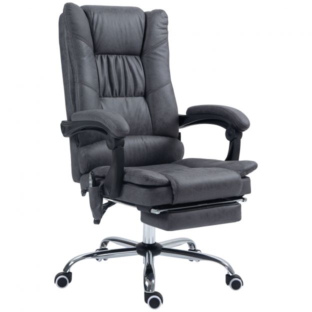Vinsetto massaažitool soojendusfunktsiooniga, 135° kallutatav, kõrguse reguleerimisega, kuni 120 kg, ergonoomiline, must.