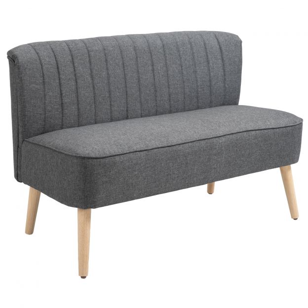 Kahekohaline köögidiivan, kandevõime kuni 150 kg, kahekohaline köögidiivan, kahekohaline Friesensofa, tumehall.