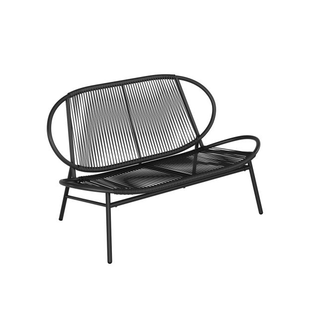 PE-rotangist aiamööbel 70 x 138,5 x 79 cm tindimust