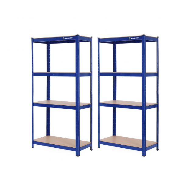 Metallriiulid 2tk kõrgusega 160 cm, sinine