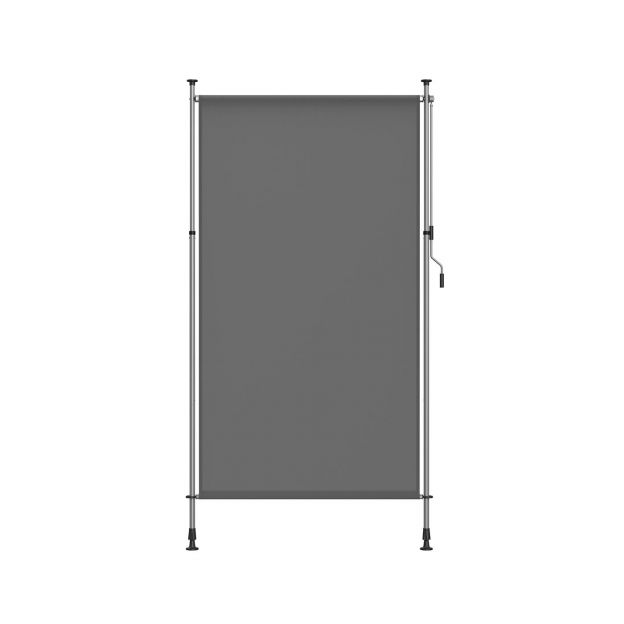 Vertikaalne markiis, kõrguse reguleeritav 150 x (220-300) cm antratsiithall