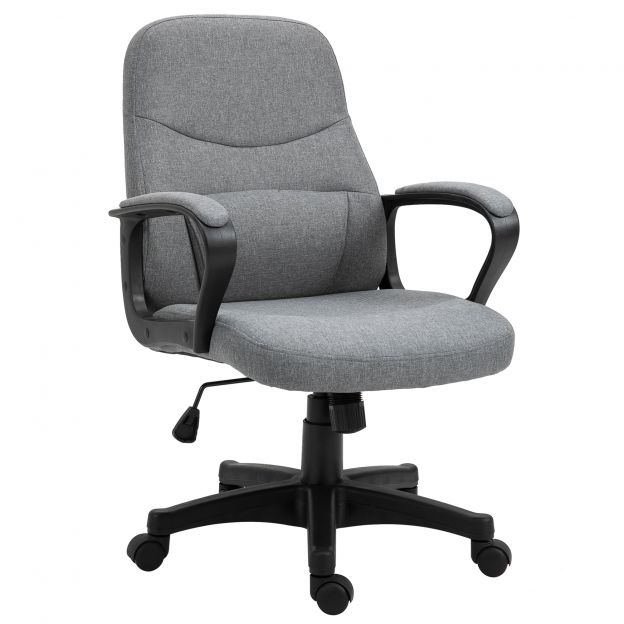 Vinsetto massaažitool ergonoomiline kõrguse reguleerimisega kirjutuslaud hall massaažifunktsiooniga kontorisse ja kodukontorisse.