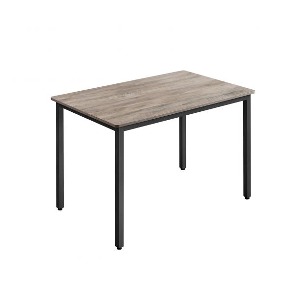 Söögilaud 70 x 110 x 77 cm hallikasbeež-mattmust