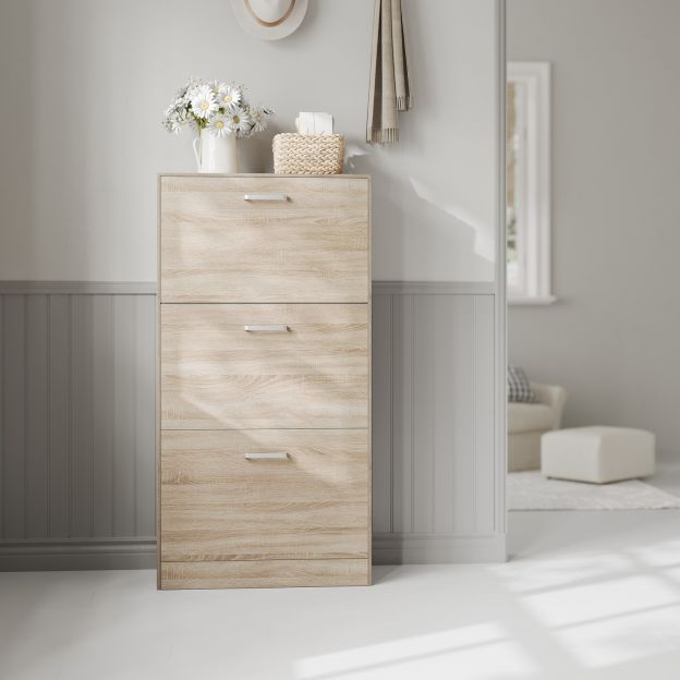 Kingakapp kingakummut kahe klapiga puidust puitlaastplaadist, 60 x 83,5 x 24 cm (L x K x S), tamme välimus LBC602H
