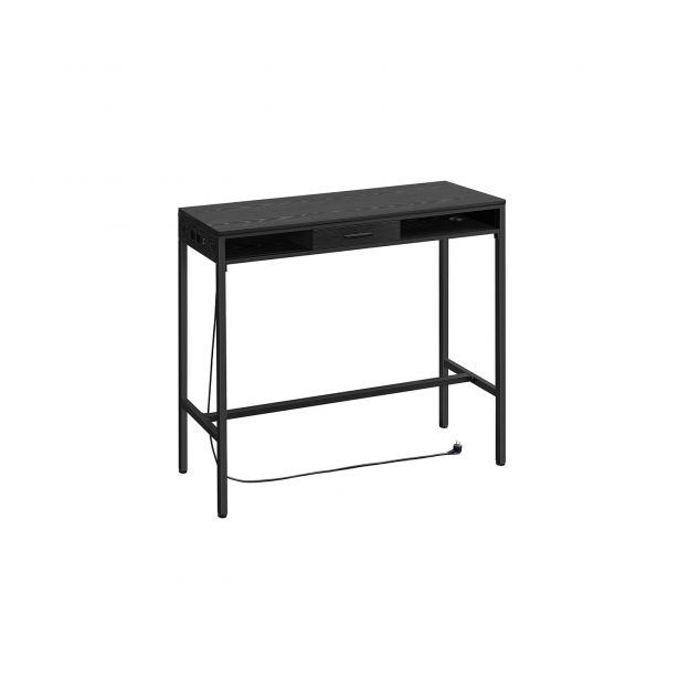 Bartilaud sahtliga 40 x 120 x 104,6 cm eebenimust.
