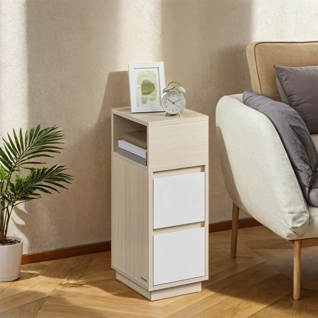 Öökappide komplekt, kitsas, abilaud kahe sahtliga